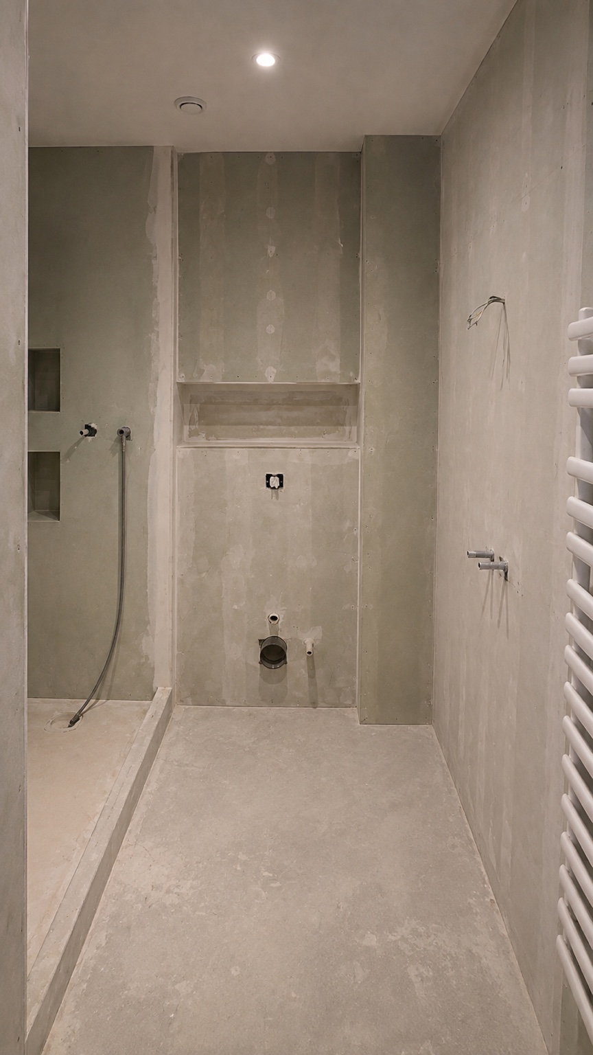 Habillage technique des installations sanitaires