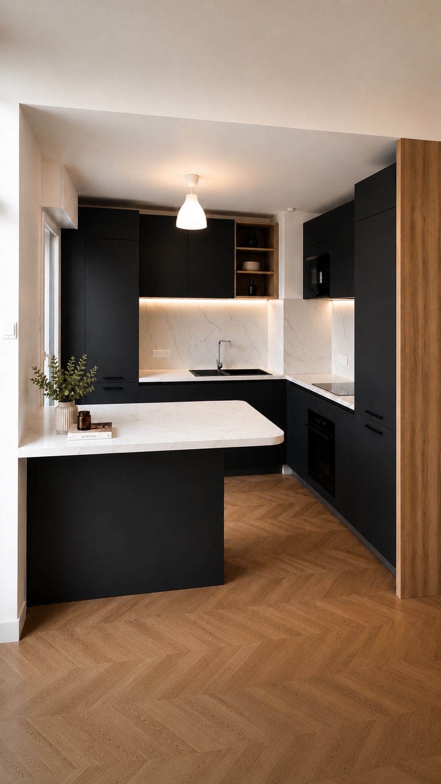 Cuisine noire contemporaine